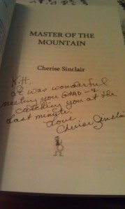 She STILL autographed my book...